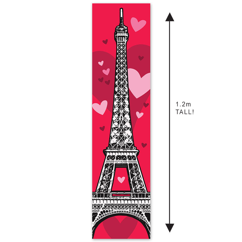 Eiffel Tower Love Portrait Banner - 30cm x 120cm