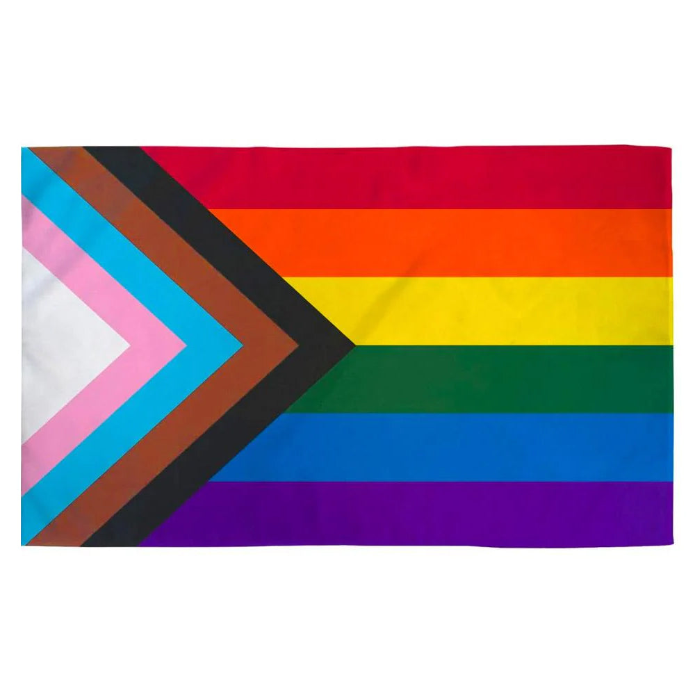 Pride Progress Polyester Fabric Flag - 5ft x 3ft