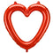 Red Heart Frame Foil Balloon 29