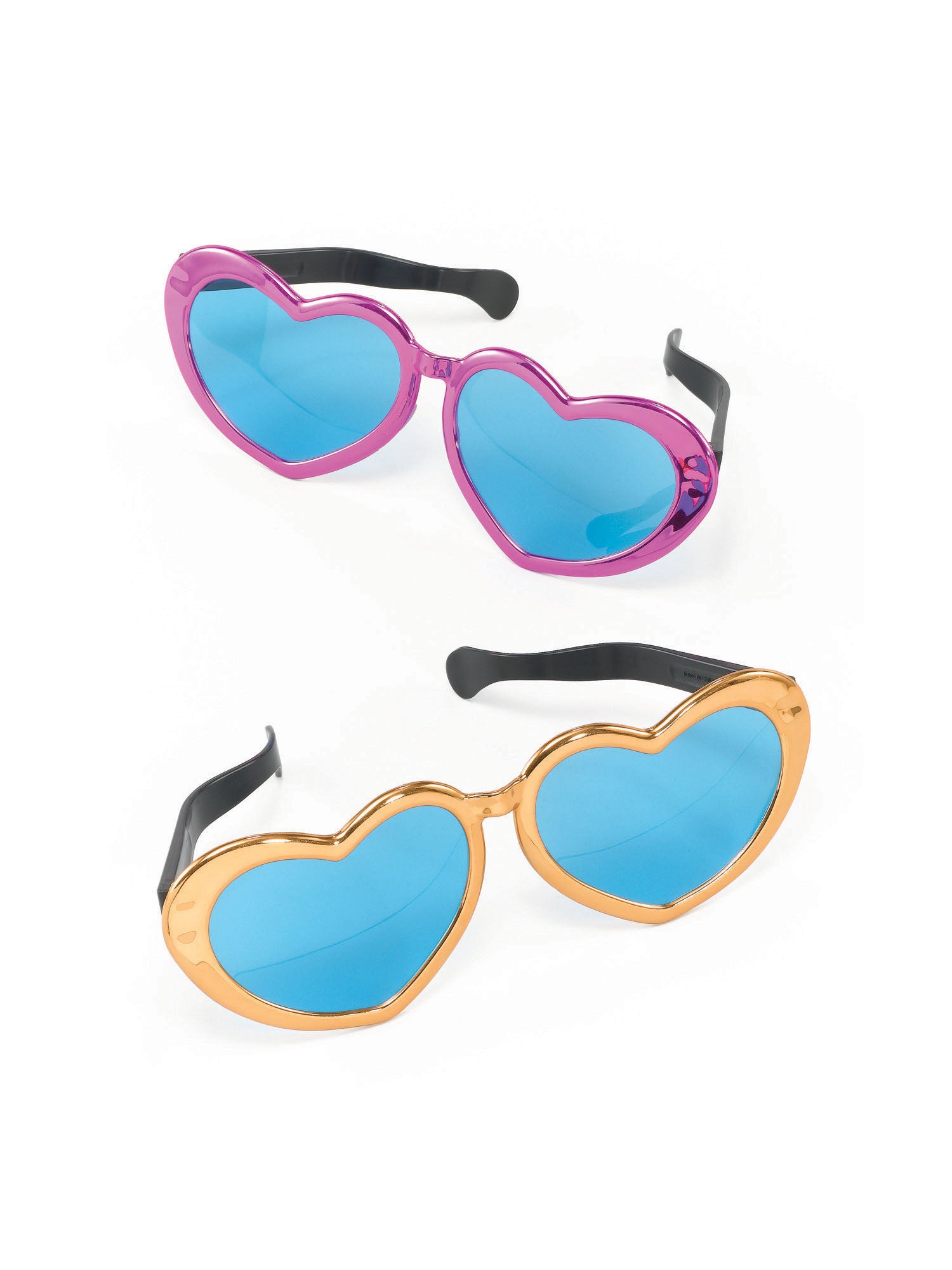 Jumbo Heart Shaped Glasses - Various Assorted Colours