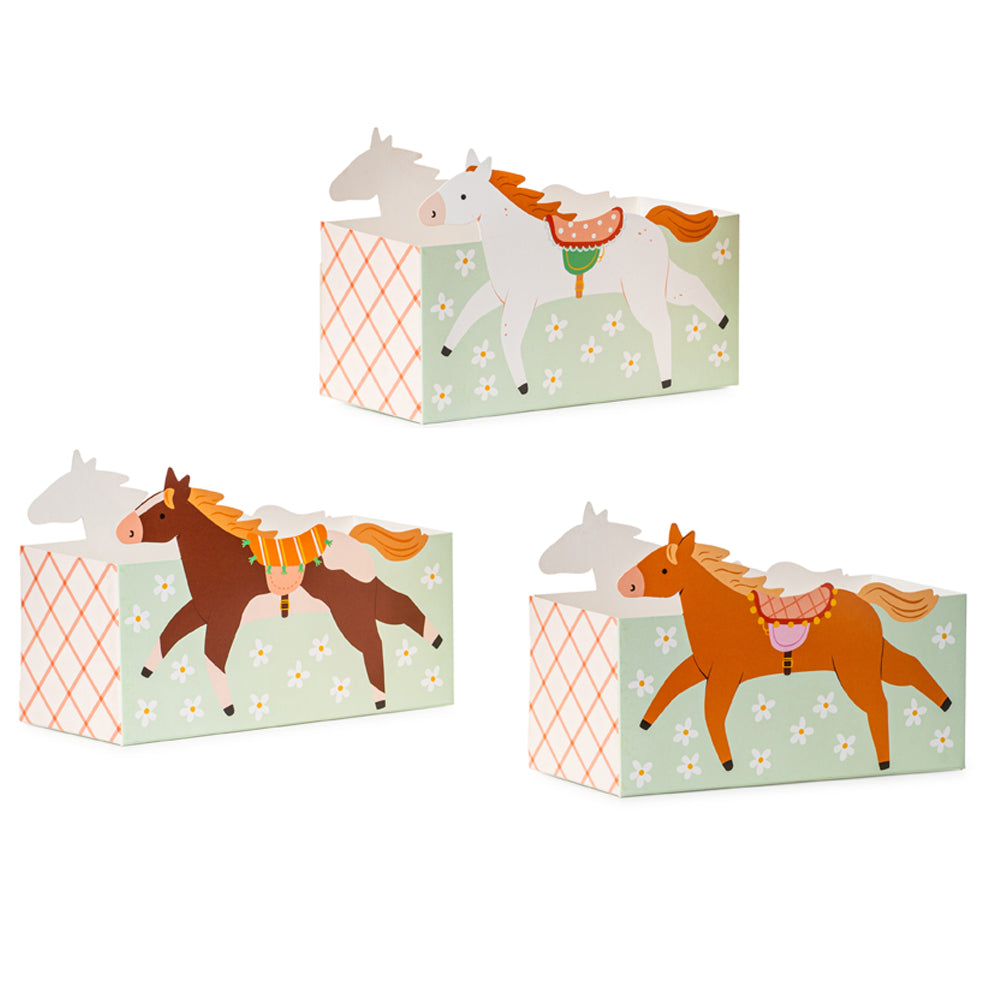 Horse Snack Boxes - 17cm - Pack of 3