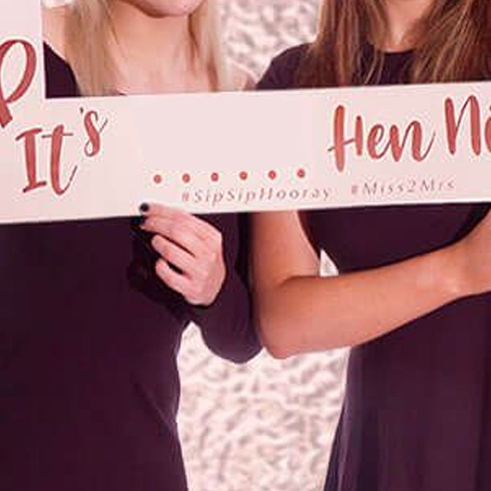 Personalised Rose Gold Hen Do Giant Photo Frame