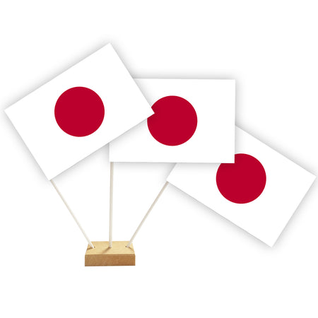 Japanese Japan Paper Table Flags - 15cm on 30cm Pole - Each