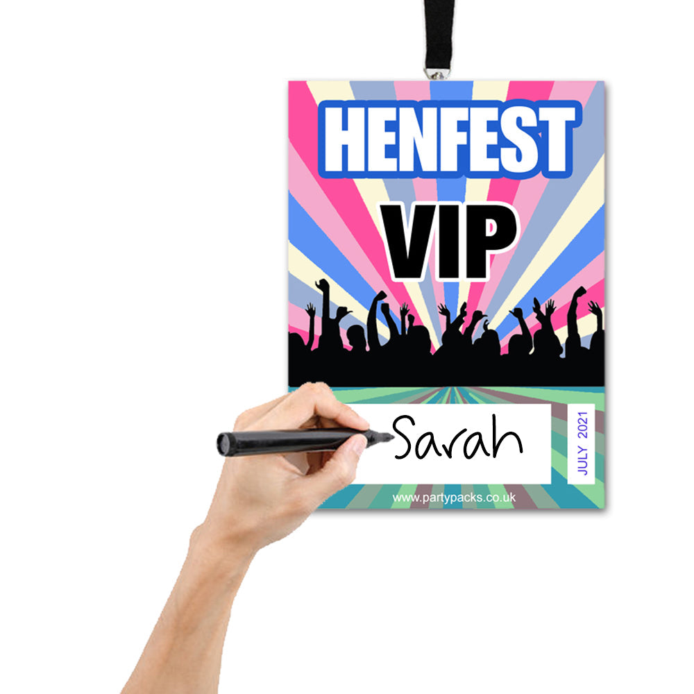 Personalised Festival Pass Lanyards - Pack of 8