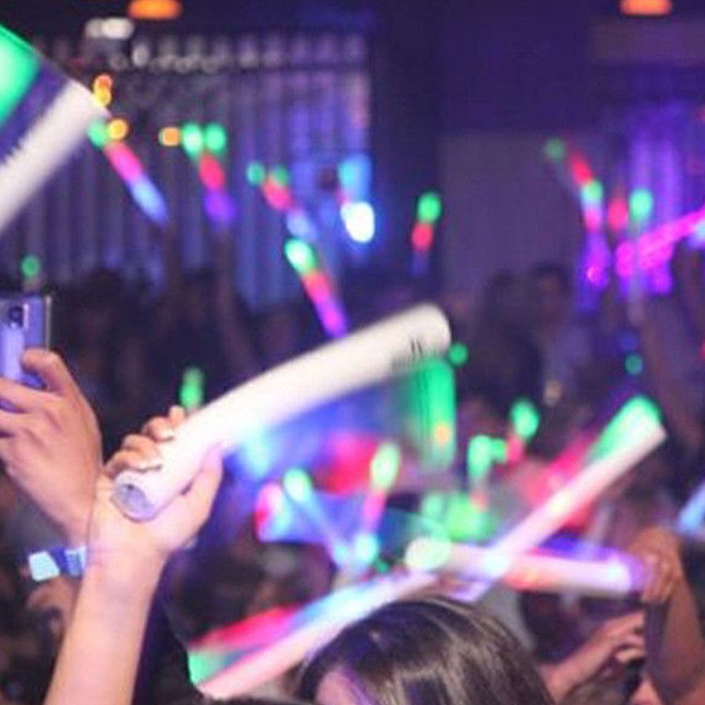 Multi Colour LED Foam Glow Stick - Each - 35cm