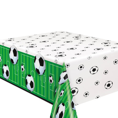 3-D Football Plastic Table Cloth