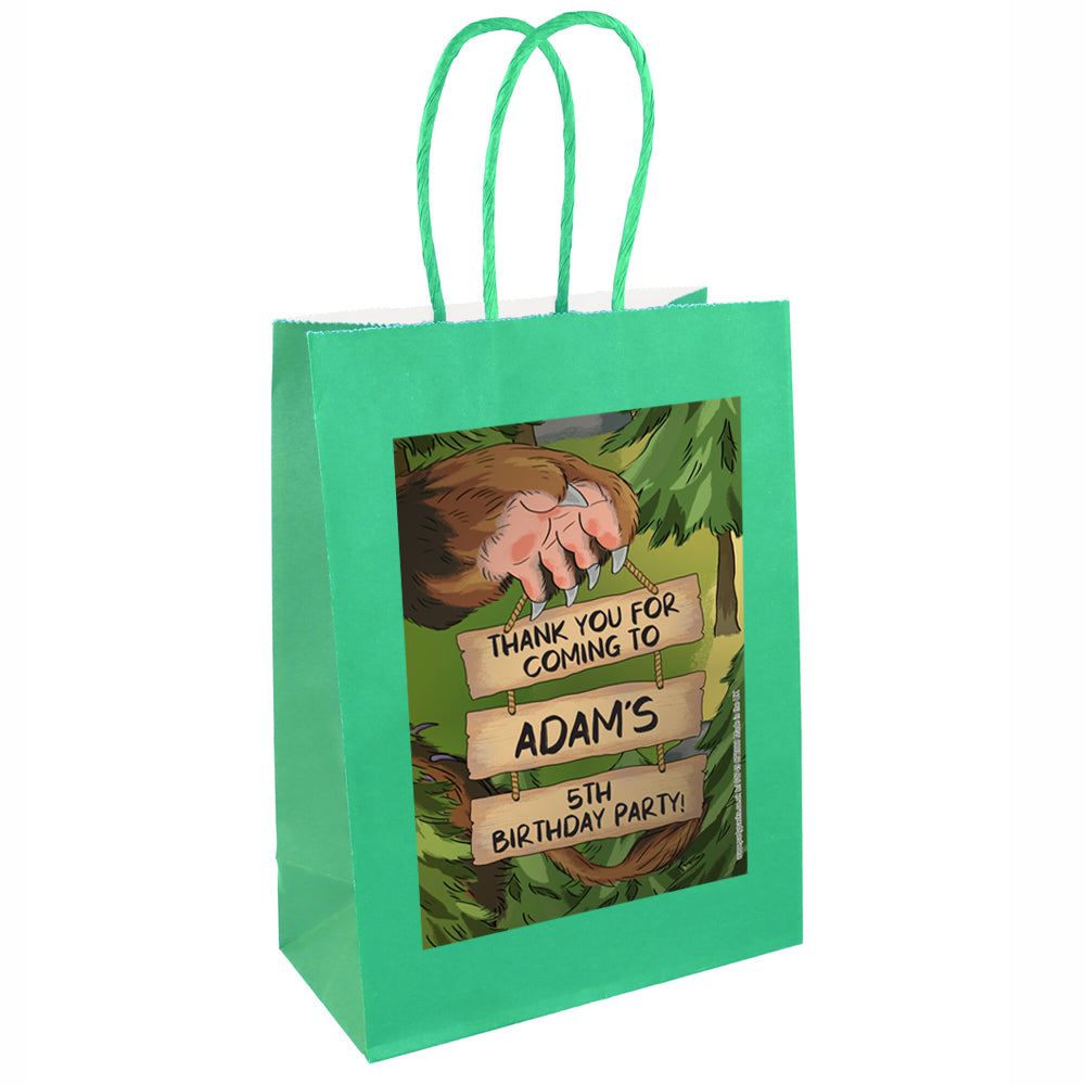 Walk in the Woods Personalised Paper Party Favour Bags - Pack of 12