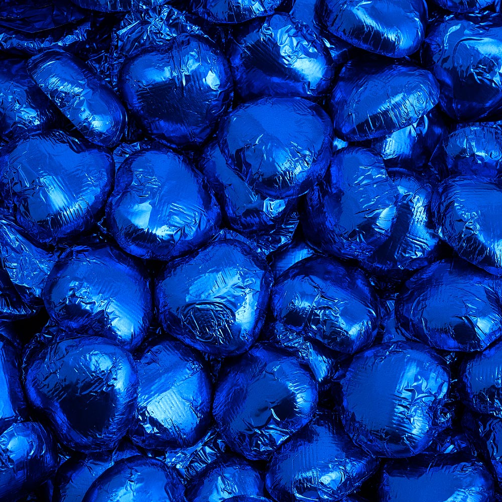 Chocolate Heart - Blue - 6g - Each