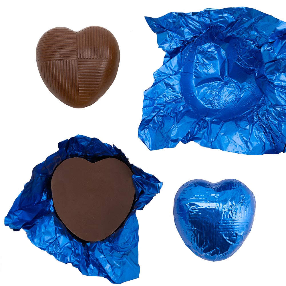 Chocolate Heart - Blue - 6g - Each