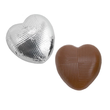 Chocolate Heart - Silver - 6g - Each