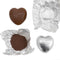 Chocolate Heart - Silver - 6g - Each