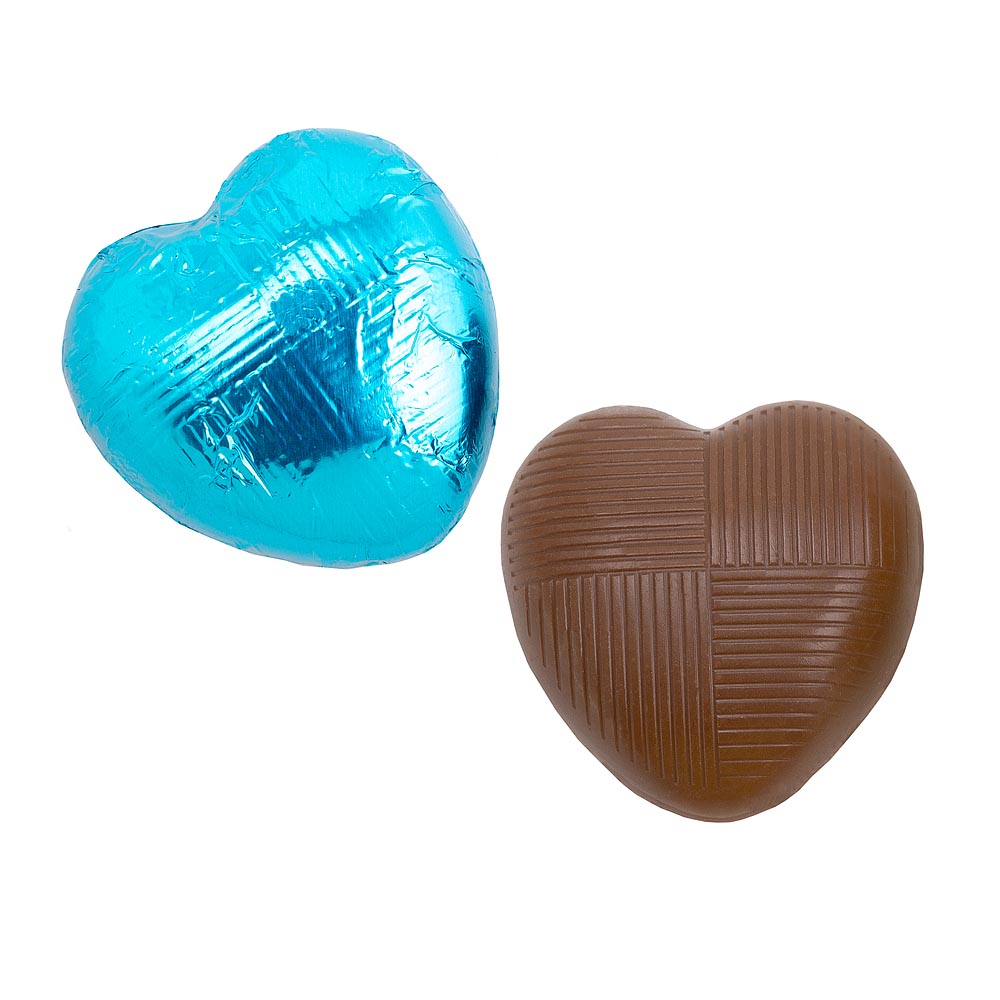 Chocolate Heart - Turquoise - 6g - Each