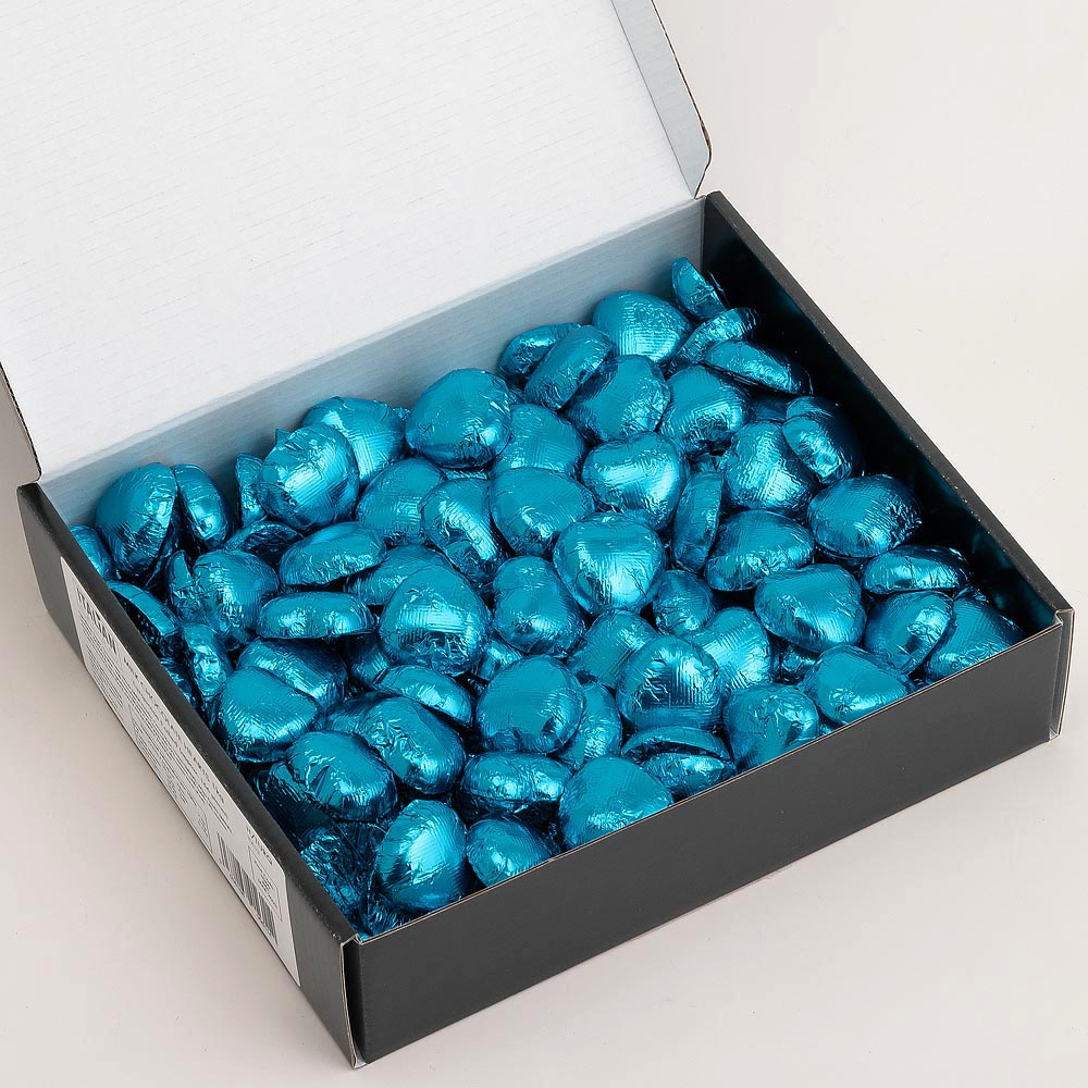 Chocolate Heart - Turquoise - 6g - Each