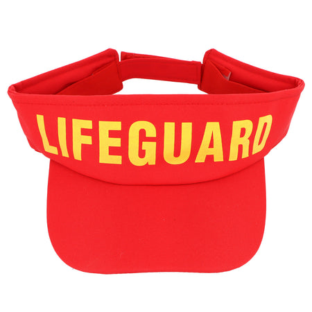 Red Lifeguard Visor Hat