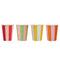 Colourful Stripe Paper Cups - Pack of 8