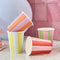 Colourful Stripe Paper Cups - Pack of 8