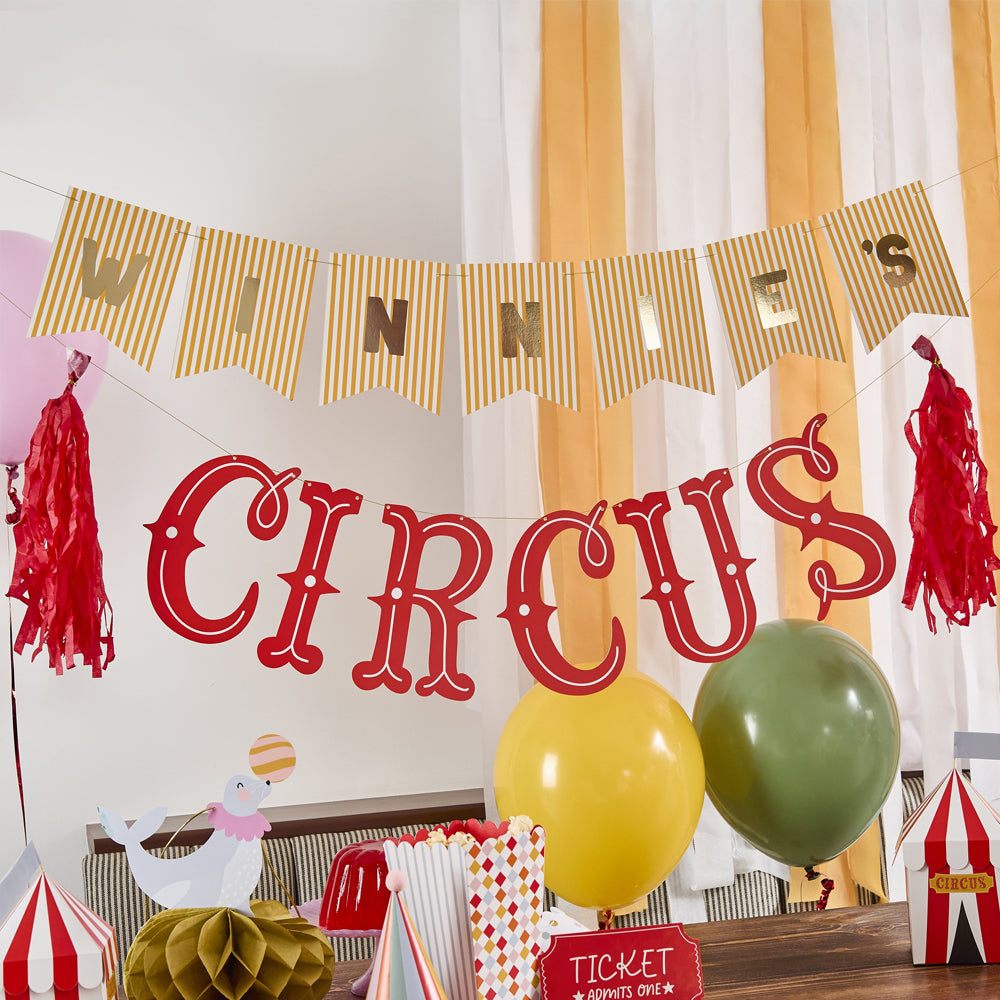 Circus Customisable Card Banner - 2m - 2 Banners