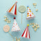 Circus Party Hats with Pom Poms - Pack of 8