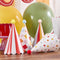 Circus Party Hats with Pom Poms - Pack of 8