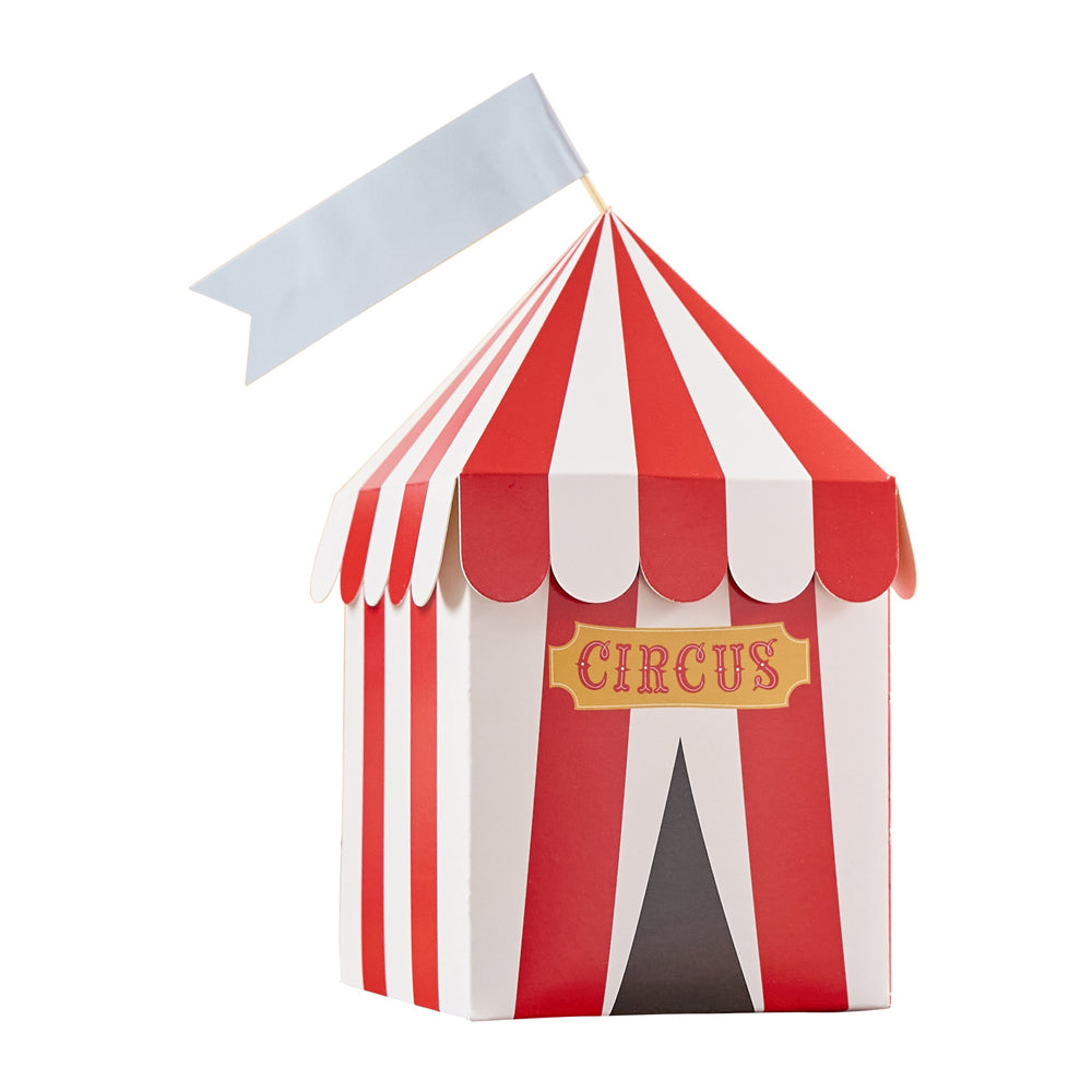 Circus Tent Customisable Party Boxes - Pack of 4