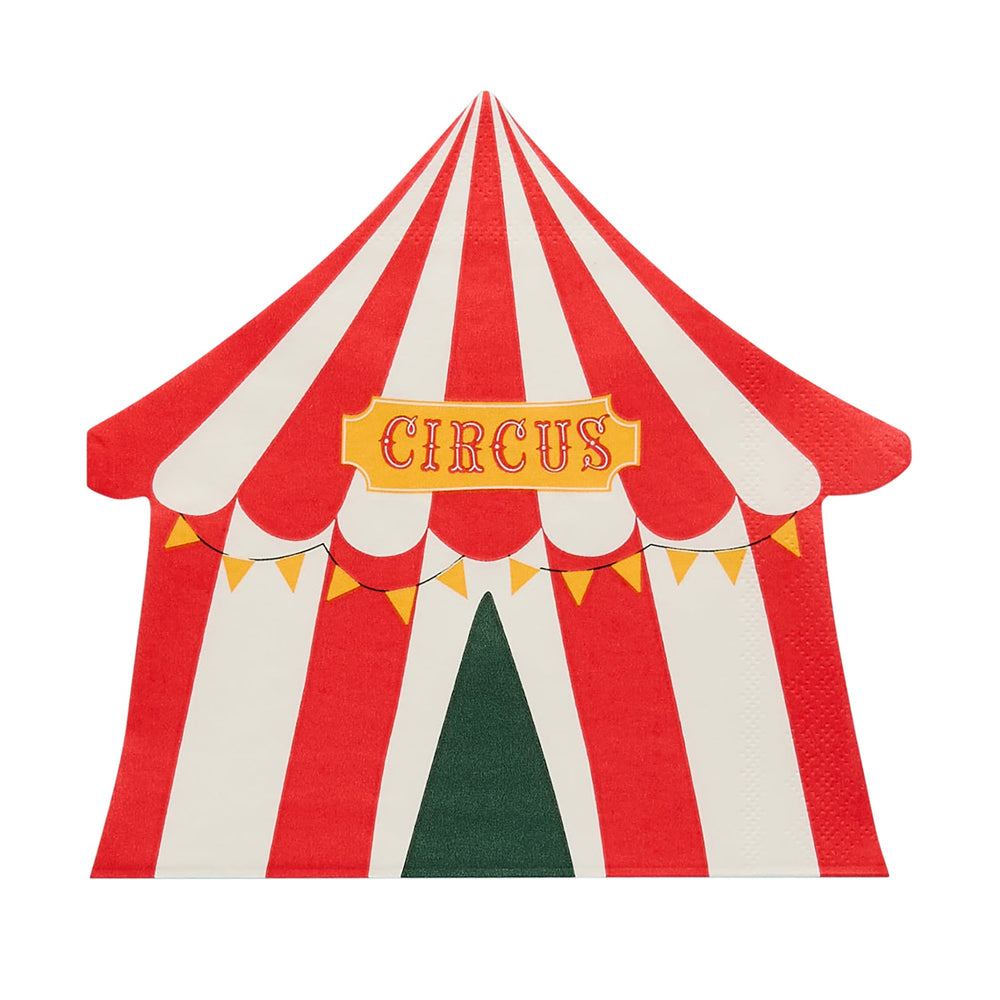 Circus Tent Paper Napkins - Pack of 16