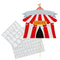 Circus Customisable Card Cake Topper