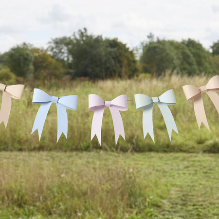 Tea Party 3D Card Bow Garland - 2m