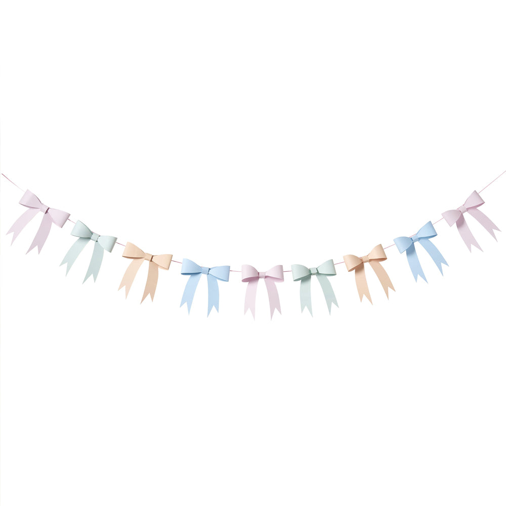 Tea Party 3D Card Bow Garland - 2m