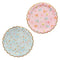 Floral Scalloped Paper Plates - 23cm - Pack of 8