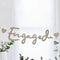 Gold 'Engaged' Banner Decoration - 2m