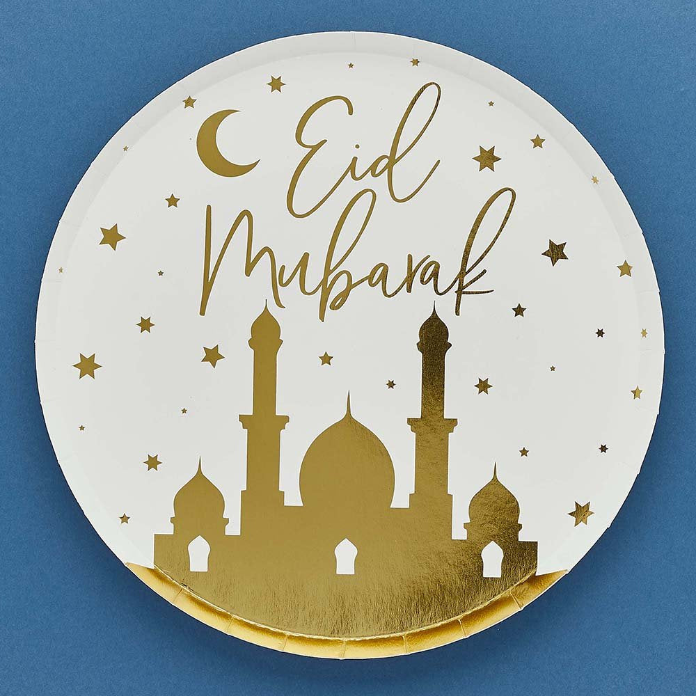 Eid Paper Plates - 23cm - Pack of 8