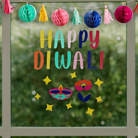 Diwali Window Cling Stickers - Pack of 2