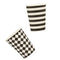 Monochrome Black and White Paper Cups - Pack of 8