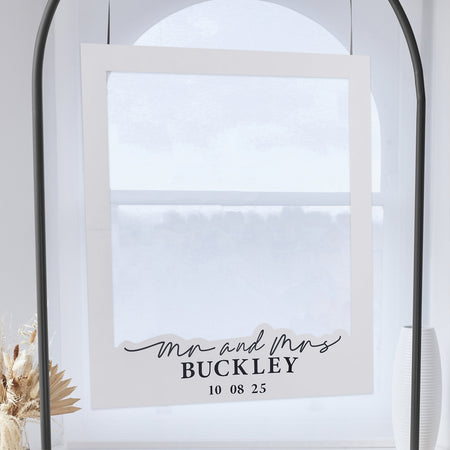 Monochrome 'Mr & Mrs' Customisable Photoframe - 70cm x 59cm