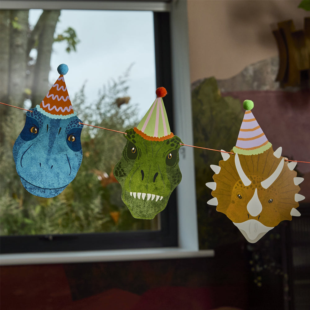 Party Dinosaurs Card Garland - 4m