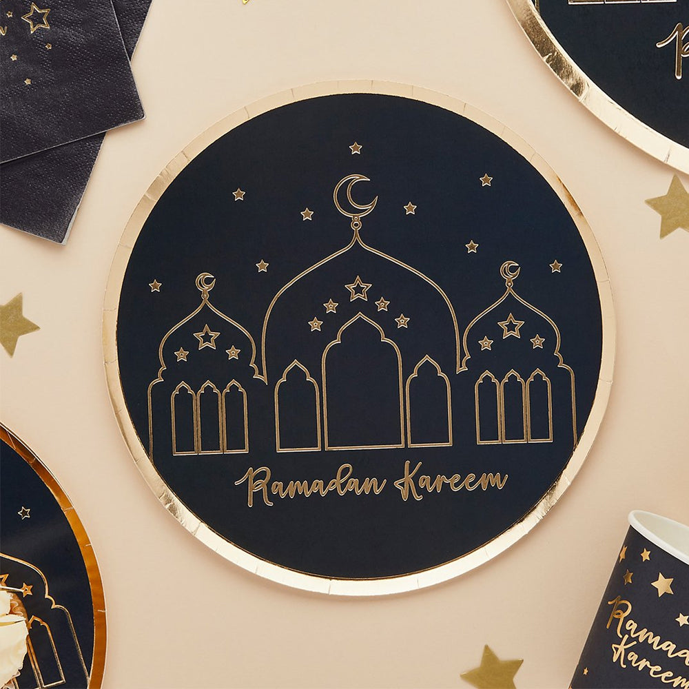 Ramadan Paper Plates - 23cm - Pack of 8