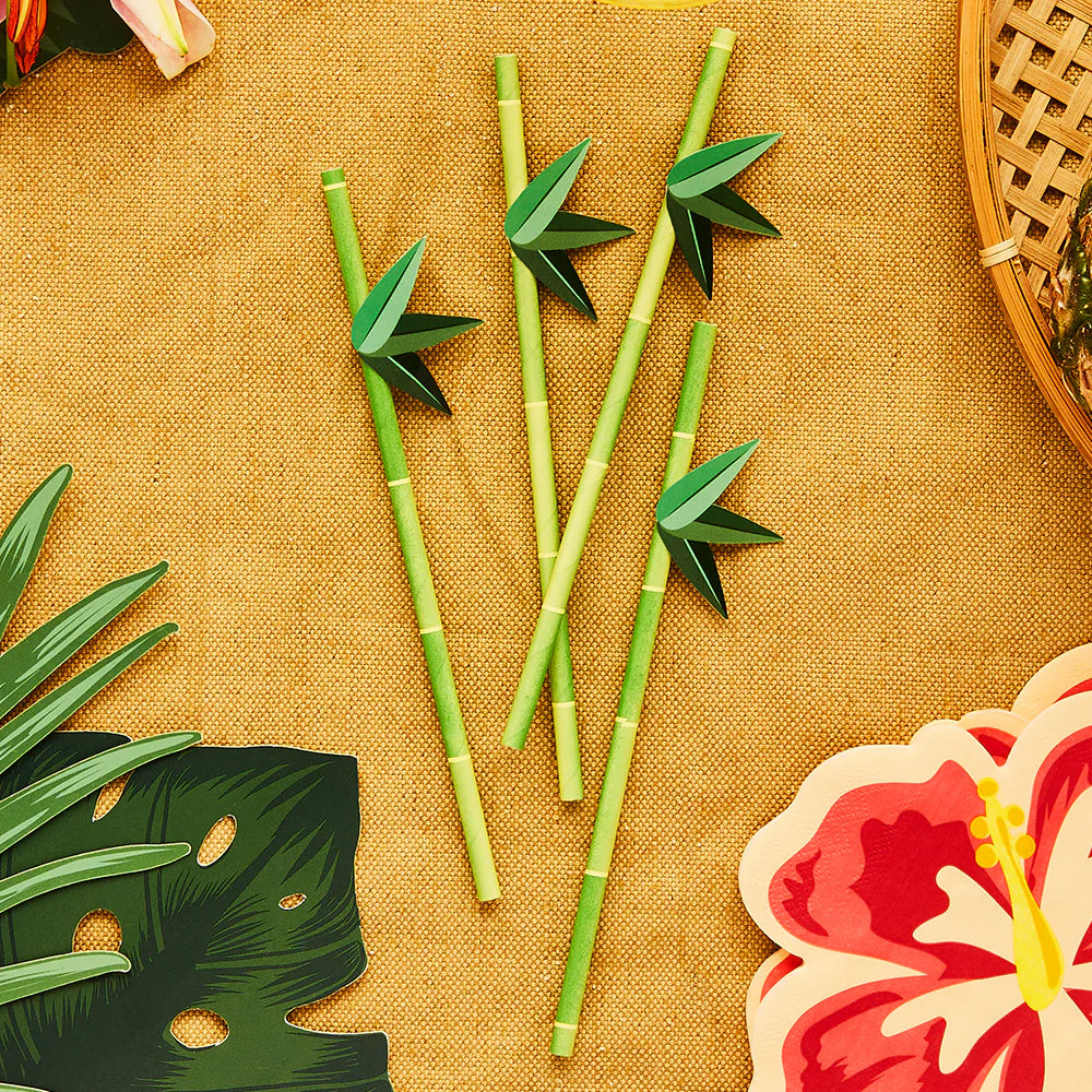 Tropical Paper Straws - Pack of 16