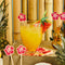 Wooden Tropical Flower Cocktail Stirrers - Pack of 8