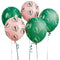 Tropical Leaves Latex Balloons - 12