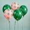 Tropical Leaves Latex Balloons - 12