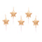 Gold Star Cake Candles - Pack of 5