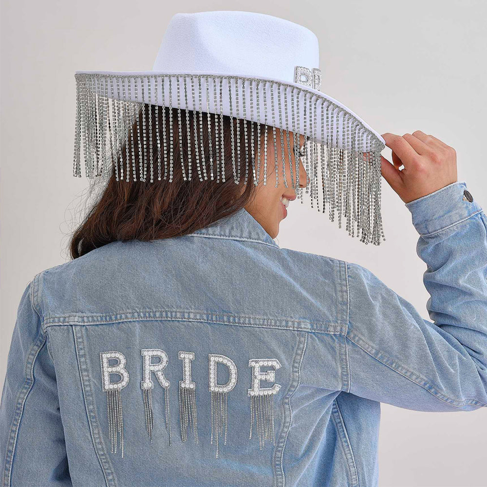 Stick-On Bride Patches with Embellished Tassels