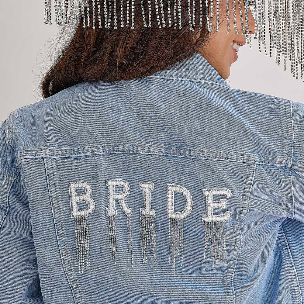 Stick-On Bride Patches with Embellished Tassels