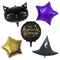 Pack of 5 Halloween Foil Balloons - Uninflated