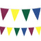 Wizard Houses Fabric Bunting - Burgundy, Yellow, Green, Blue - 8m