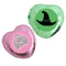 Witches Of Oz Pink and Green Heart Chocolates - Pack of 24