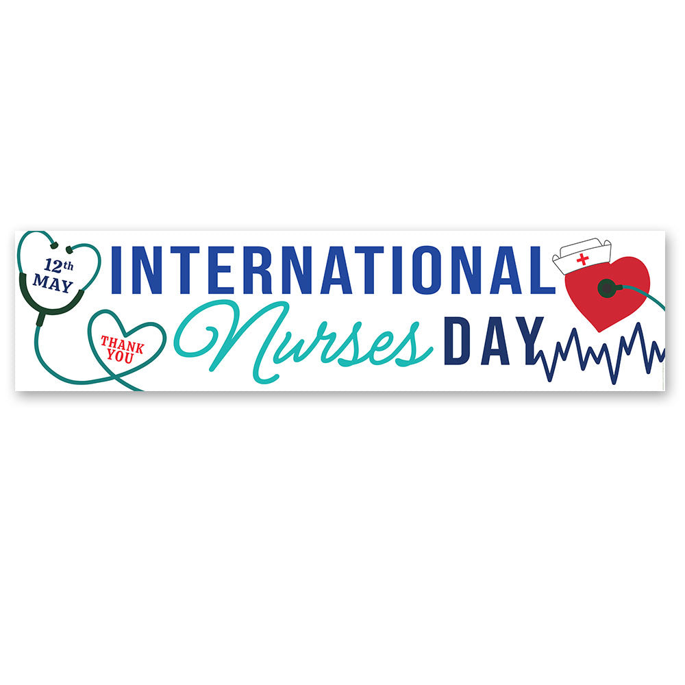 International Nurses Day Landscape Banner - 120cm x 30cm