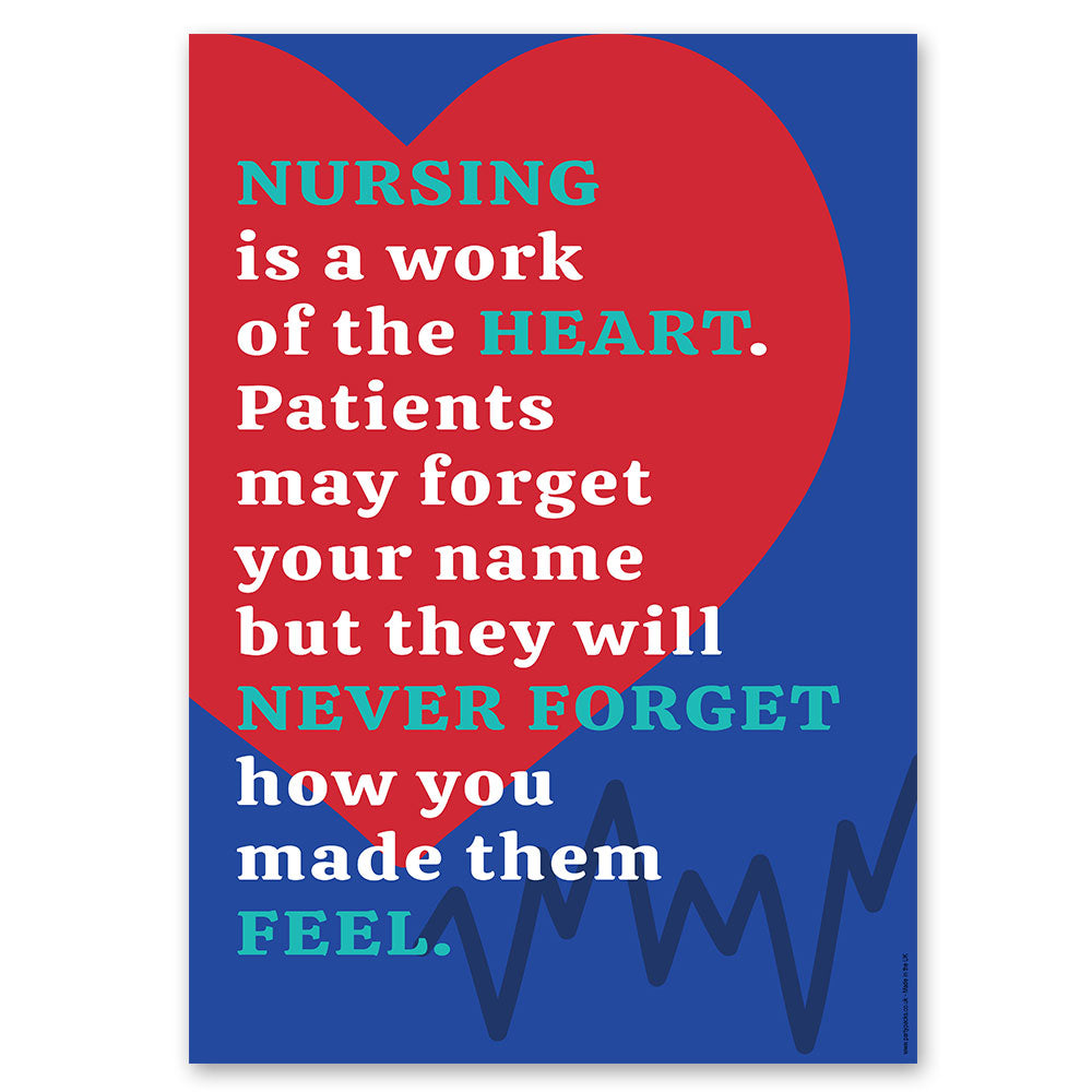 International Nurses Day Nursing Quote Portrait Poster - A3