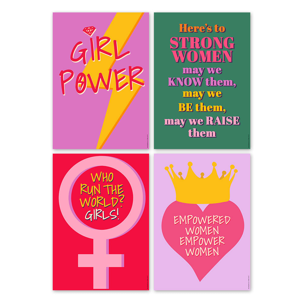 International Women's Day Posters - A3 - Pack of 4