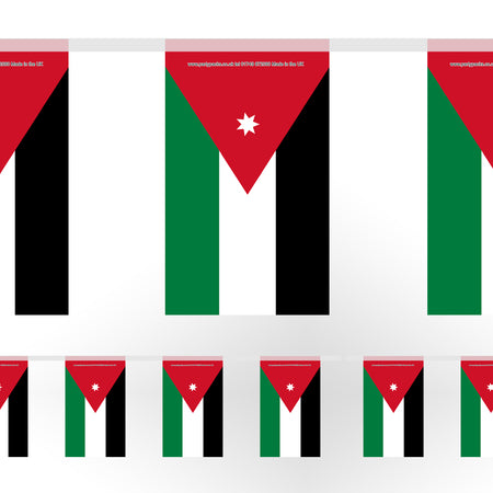 Jordan Paper Flag Bunting - 2.4m